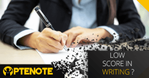 A high score in enabling skills and written discourse but a low score in writing?