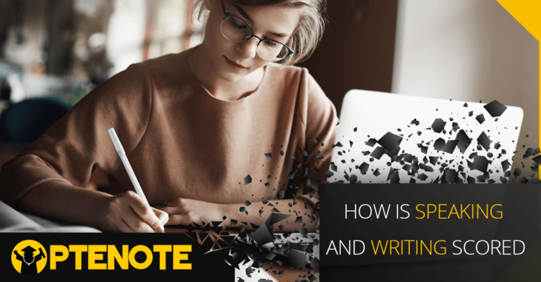 How is Speaking and writing scored