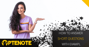 How to answer short questions with Exampl