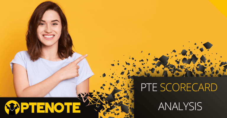 PTE Scorecard analysis