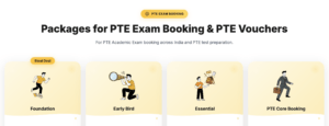 Selecting a PTE voucher package on the PTENOTE pricing page
