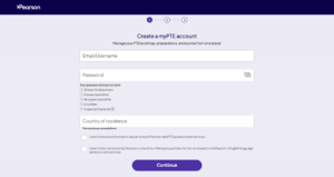 Create myPTE account
