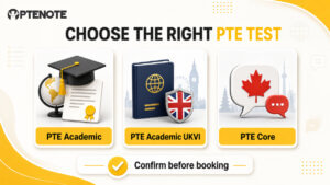 Choosing between PTE Academic, PTE Academic UKVI and PTE Core