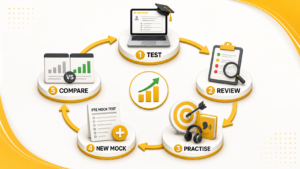 PTE mock-test practice and improvement cycle