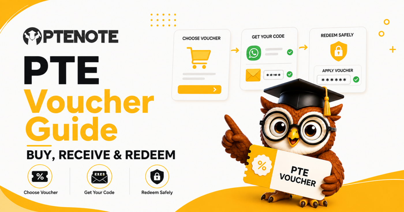 PTE Voucher Guide 2026: How to Buy and Redeem a PTE Voucher Online