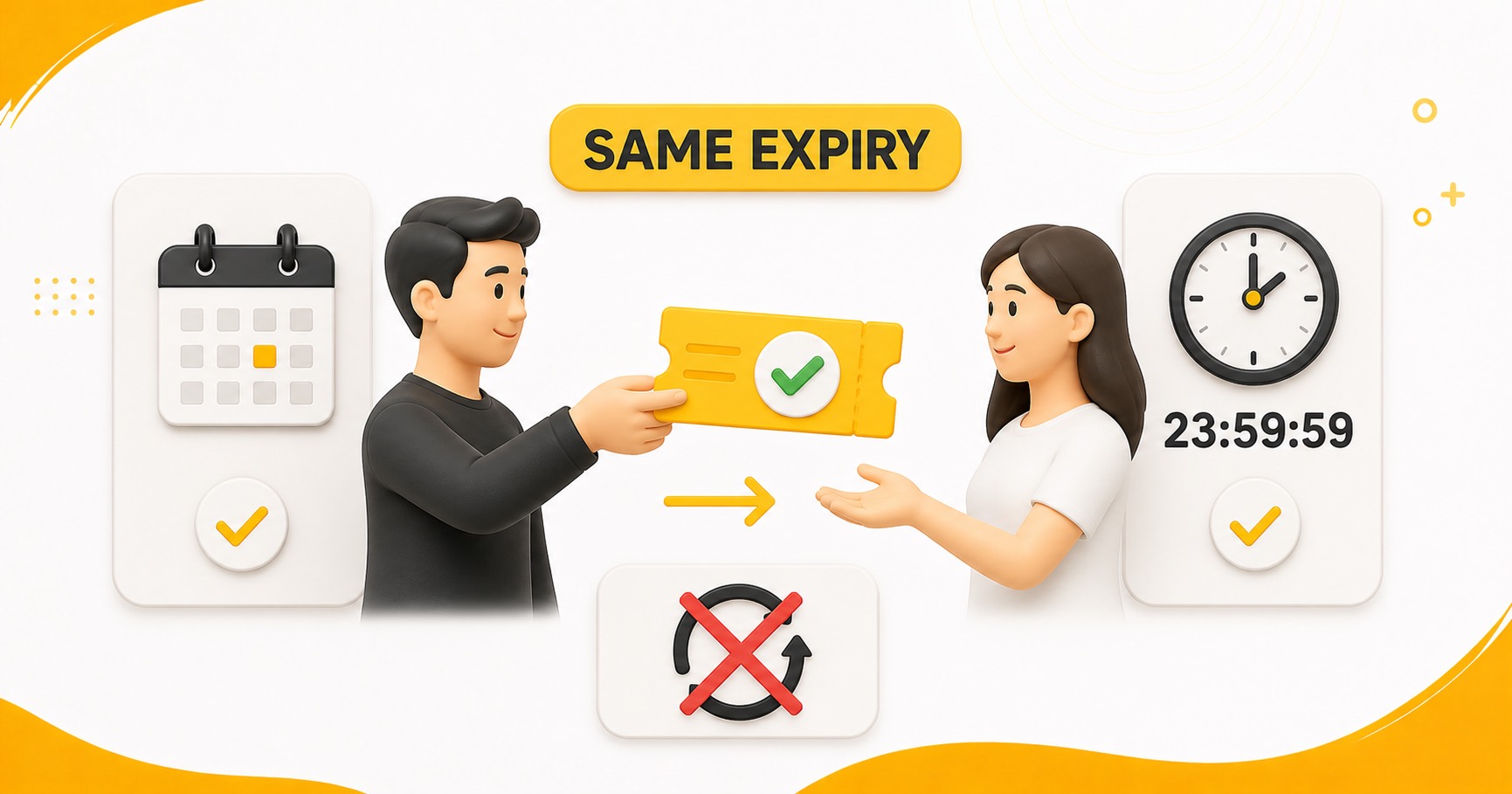 PTE voucher expiry remains unchanged after sharing