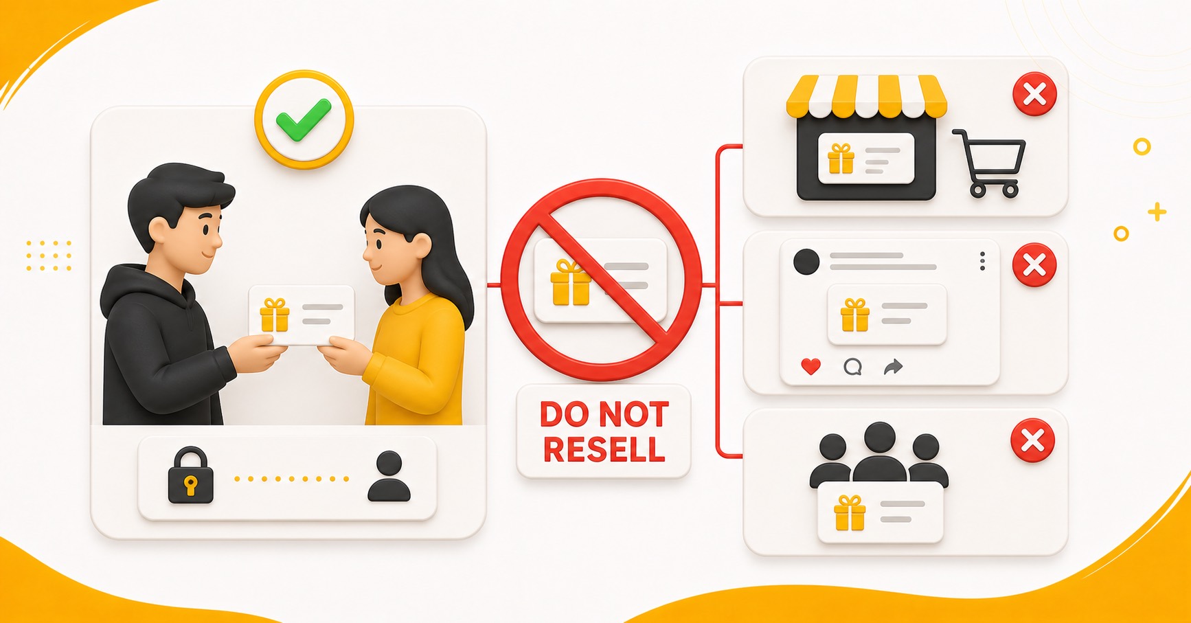 Why an unused PTE voucher should not be resold publicly