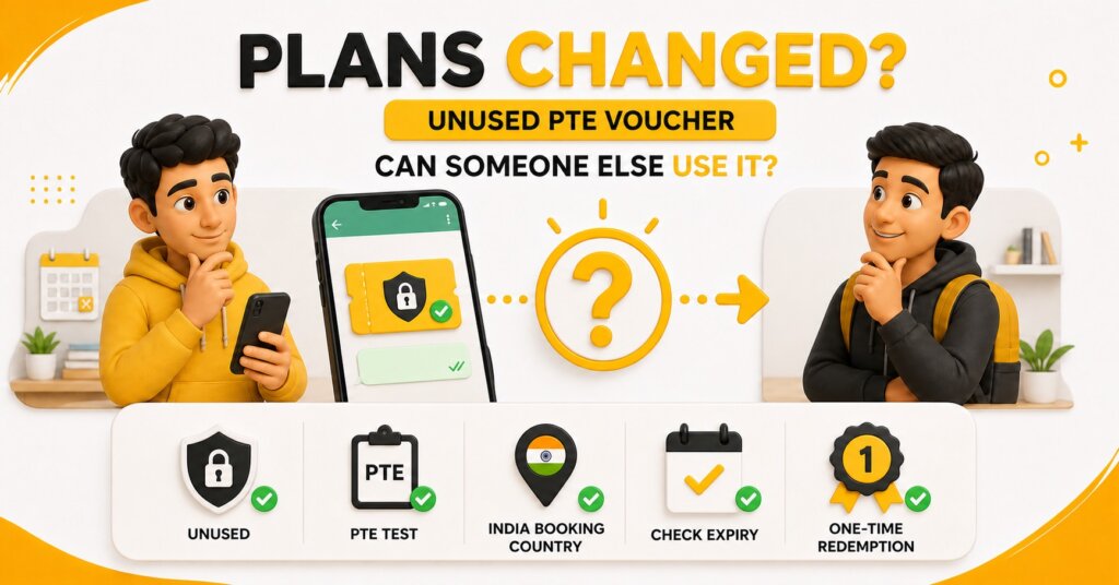 Student checking whether someone else can use an unused PTE voucher