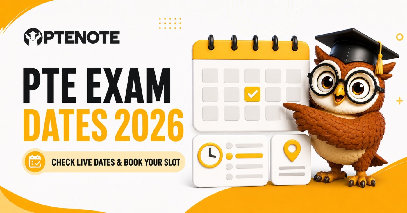 PTE Exam Dates 2026 in India: Check Live Dates and Book Your Preferred Slot
