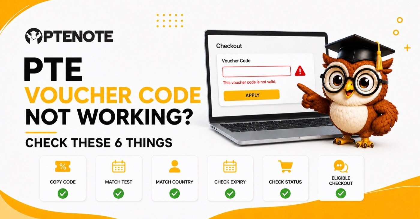 PTE Voucher Code Not Working? Check These Six Things