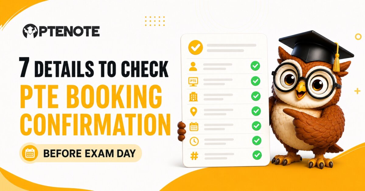 7 Details to Check in Your PTE Booking Confirmation