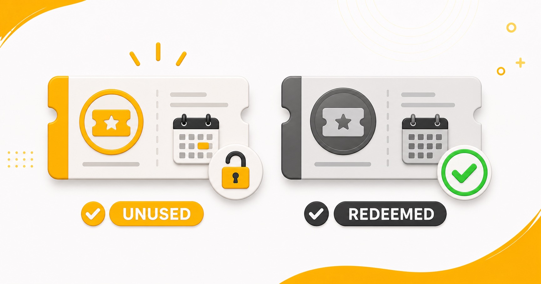 Difference between an unused and redeemed PTE voucher