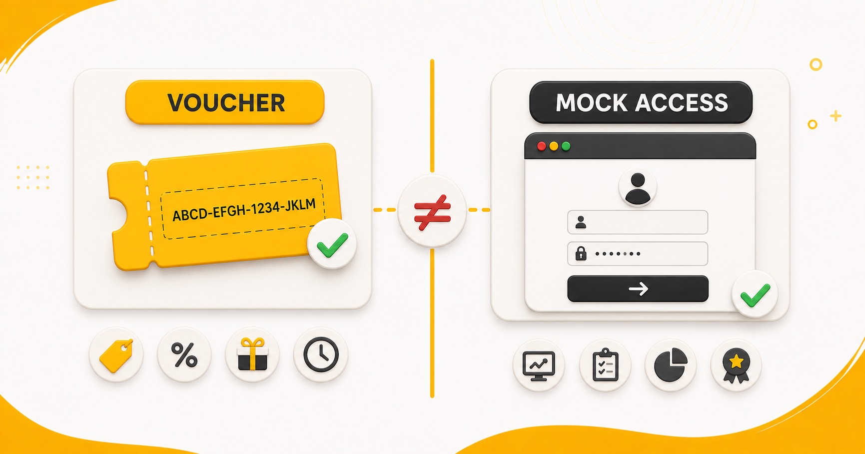 PTE voucher code and mock-test access are separate benefits