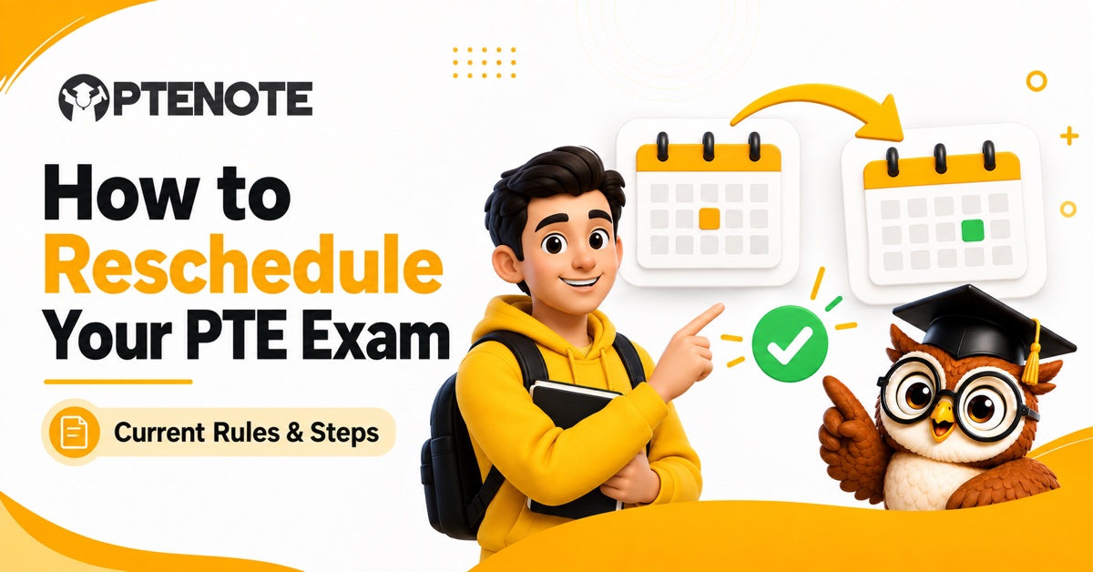 How to reschedule your PTE Academic slot