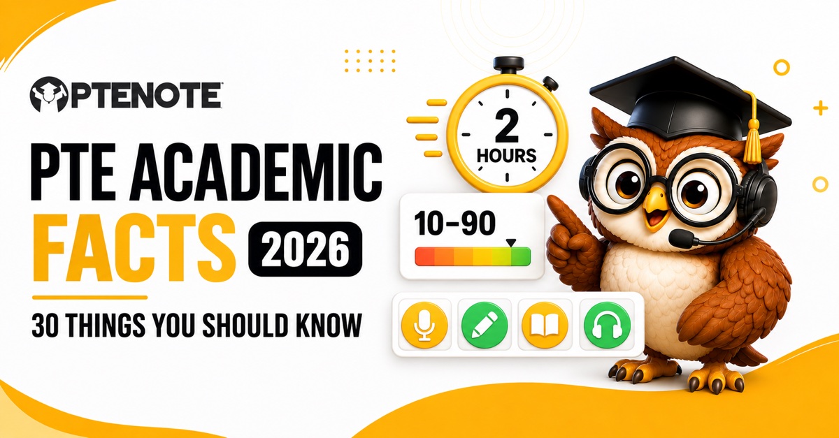 PTE Academic Facts : Quick Glance At PTE Academic