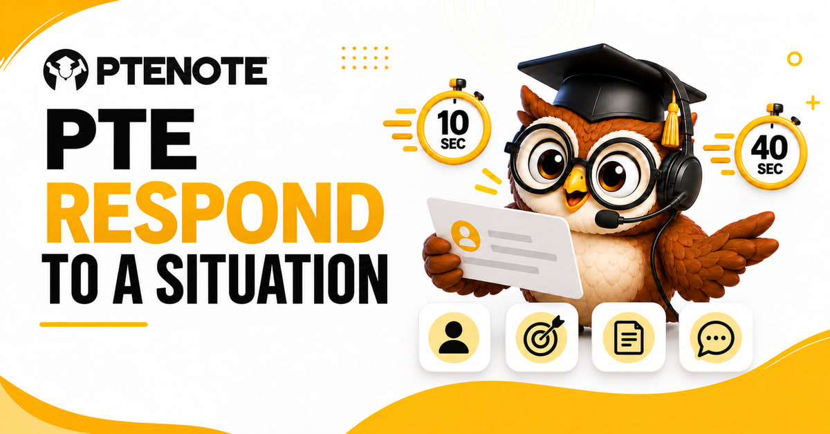 PTE Respond to a Situation 2026: Format, Scoring, Strategy and Practice Examples